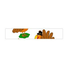 Thanksgiving Turkeys Flano Scarf (mini) by Valentinaart