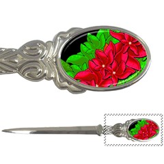 Xmas Red Flowers Letter Openers by Valentinaart