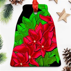 Xmas Red Flowers Ornament (bell) 