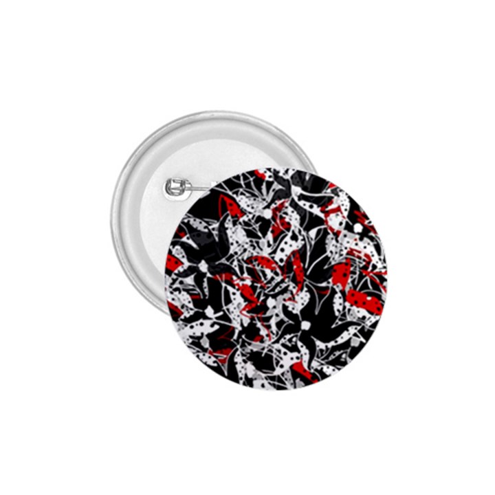 Red abstract flowers 1.75  Buttons