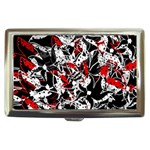 Red abstract flowers Cigarette Money Cases Front