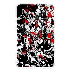 Red Abstract Flowers Memory Card Reader