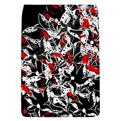 Red Abstract Flowers Flap Covers (l) 