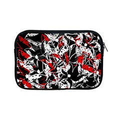 Red Abstract Flowers Apple Ipad Mini Zipper Cases