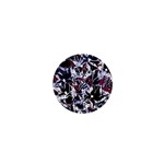 Decorative abstract floral desing 1  Mini Buttons Front