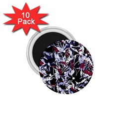 Decorative Abstract Floral Desing 1 75  Magnets (10 Pack) 