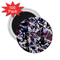 Decorative Abstract Floral Desing 2 25  Magnets (100 Pack) 