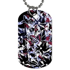 Decorative Abstract Floral Desing Dog Tag (two Sides) by Valentinaart