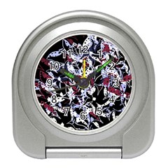 Decorative Abstract Floral Desing Travel Alarm Clocks