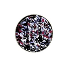 Decorative Abstract Floral Desing Hat Clip Ball Marker