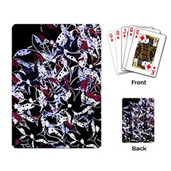 Decorative Abstract Floral Desing Playing Card