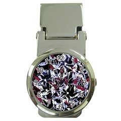 Decorative Abstract Floral Desing Money Clip Watches