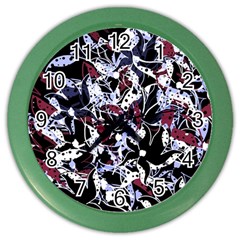 Decorative Abstract Floral Desing Color Wall Clocks