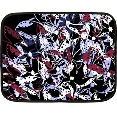 Decorative Abstract Floral Desing Double Sided Fleece Blanket (mini)  by Valentinaart