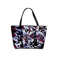 Decorative Abstract Floral Desing Shoulder Handbags by Valentinaart