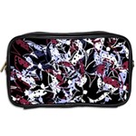 Decorative abstract floral desing Toiletries Bags 2-Side Back