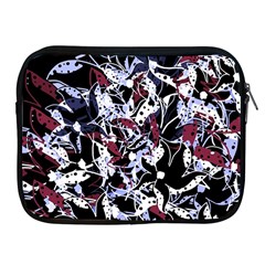 Decorative Abstract Floral Desing Apple Ipad 2/3/4 Zipper Cases