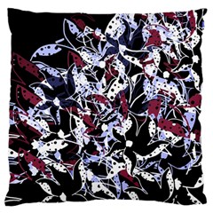 Decorative Abstract Floral Desing Standard Flano Cushion Case (one Side)