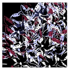 Decorative Abstract Floral Desing Large Satin Scarf (square) by Valentinaart