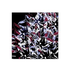 Decorative Abstract Floral Desing Satin Bandana Scarf