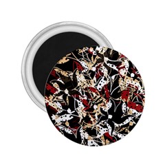 Abstract Floral Design 2 25  Magnets