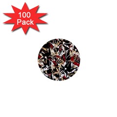 Abstract Floral Design 1  Mini Buttons (100 Pack)  by Valentinaart