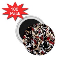 Abstract Floral Design 1 75  Magnets (100 Pack) 