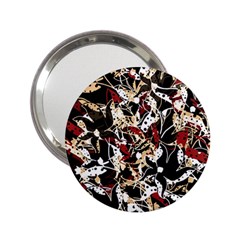 Abstract Floral Design 2 25  Handbag Mirrors