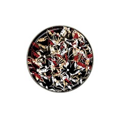 Abstract Floral Design Hat Clip Ball Marker (4 Pack) by Valentinaart