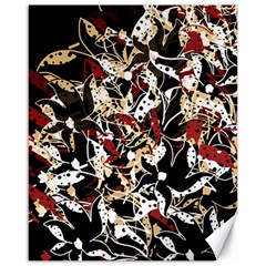 Abstract Floral Design Canvas 16  X 20  