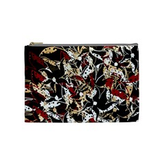 Abstract Floral Design Cosmetic Bag (medium) 