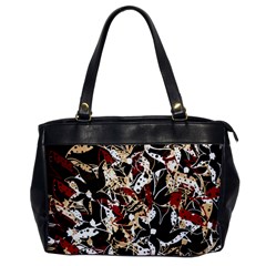 Abstract Floral Design Office Handbags by Valentinaart