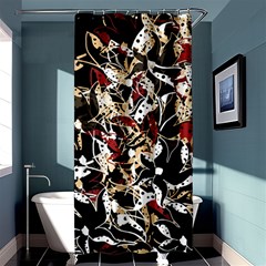 Abstract Floral Design Shower Curtain 36  X 72  (stall) 