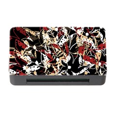 Abstract Floral Design Memory Card Reader With Cf by Valentinaart