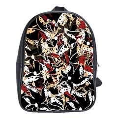 Abstract Floral Design School Bags (xl) 