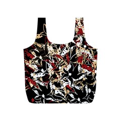 Abstract Floral Design Full Print Recycle Bags (s) 