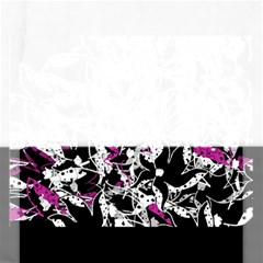 Purple Abstract Flowers Rectangular Jigsaw Puzzl by Valentinaart