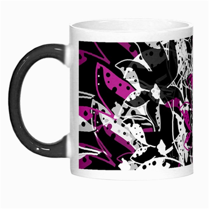 Purple abstract flowers Morph Mugs