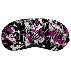 Purple Abstract Flowers Sleeping Masks