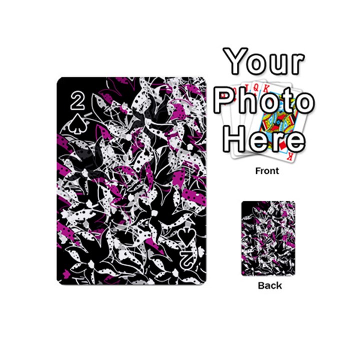 Purple abstract flowers Playing Cards 54 (Mini) 