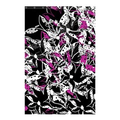 Purple Abstract Flowers Shower Curtain 48  X 72  (small)  by Valentinaart