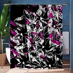 Purple Abstract Flowers Shower Curtain 60  X 72  (medium)  by Valentinaart