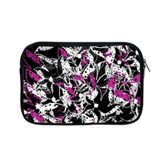 Purple Abstract Flowers Apple Ipad Mini Zipper Cases