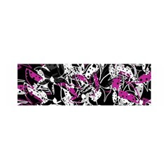 Purple Abstract Flowers Satin Scarf (oblong)