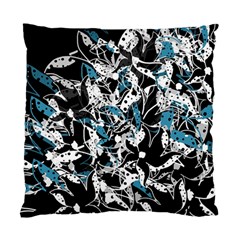 Blue Abstract Flowers Standard Cushion Case (one Side)