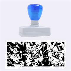 Blue Abstract Flowers Rubber Stamps (large) by Valentinaart