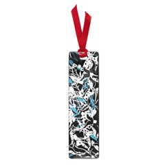 Blue Abstract Flowers Small Book Marks