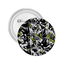 Green Floral Abstraction 2 25  Buttons by Valentinaart