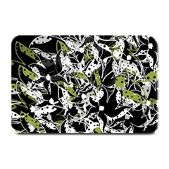 Green Floral Abstraction Plate Mats