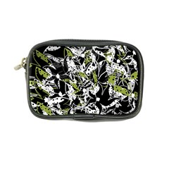 Green Floral Abstraction Coin Purse